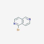 1-Bromo-2,6-naphthyridine结构式