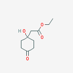 Structure of 1-Hydroxy-4-oxocyclohexaneacetic acid ethyl ester