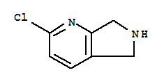 Structure of 2-chloro-6,7-dihydro-5H-pyrrolo[3,4-b]pyridine