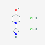 Structure of 1-(Azetidin-3-yl)piperidin-4-ol dihydrochloride