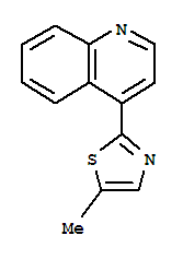 Quinoline,4-(5-methyl-2-thiazolyl)-结构式