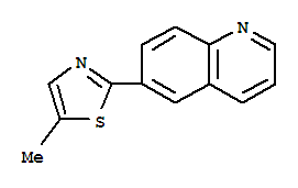 Quinoline,6-(5-methyl-2-thiazolyl)-结构式