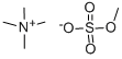 Chemical structure of TETRAMETHYLAMMONIUM METHYL SULFATE