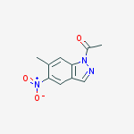 Structure of 1-(6-METHYL-5-NITRO-1H-INDAZOL-1-YL)-1-ETHANONE