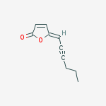 (5Z)-5-hex-2-ynylidenefuran-2-one结构式
