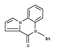 Structure of Pyrrolo[1,2-a]quinoxalin-4(5H)-one,5-ethyl-