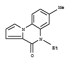 Pyrrolo[1,2-a]quinoxalin-4(5H)-one,5-ethyl-7-methyl-结构式
