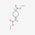 ETHYL4-(2-ETHOXY-2-OXOETHYLIDENE)CYCLOHEXANE-1-CARBOXYLATE结构式