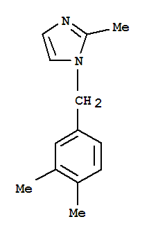 1H-Imidazole,1-[(3,4-dimethylphenyl)methyl]-2-methyl-结构式