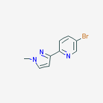 Structure of 5-bromo-2-(1-methyl-1H-pyrazol-3-yl)pyridine