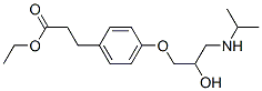 Structure of ethyl 3-[4-[2-hydroxy-3-(propan-2-ylamino)propoxy]phenyl]propanoate