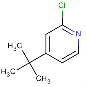 Structure of Pyridine, 2-chloro-4-(1,1-dimethylethyl)-