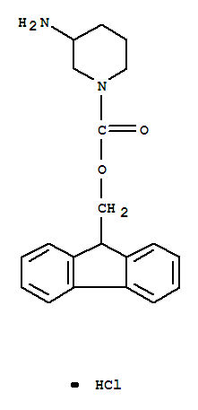 Structure of 3-AMINO-1-N-FMOC-PIPERIDINE HYDROCHLORIDE