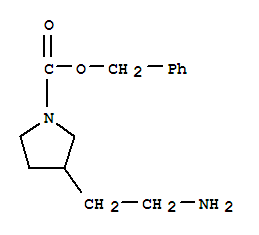 Structure of 3-AMINOETHYL-1-N-CBZ-PYRROLIDINE