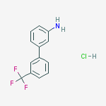 Structure of 3'-TRIFLUOROMETHYL-BIPHENYL-3-YLAMINE HYDROCHLORIDE