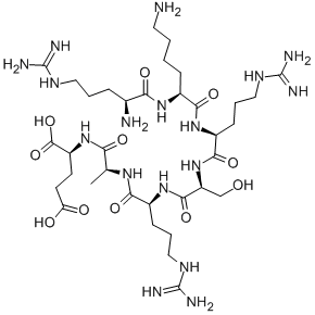 Structure of H-ARG-LYS-ARG-SER-ARG-ALA-GLU-OH