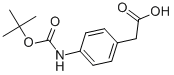 BOC-(4-氨基苯基)乙酸结构式