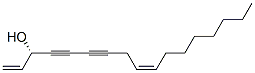 Structure of 1,9-Heptadecadiene-4,6-diyn-3-ol, (3S,9Z)-