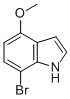 Structure of 7-BROMO-4-METHOXYINDOLE
