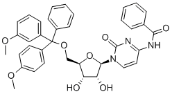 Structure of N-Benzoyl-5-O-[bis(4-methoxyphenyl)phenylmethyl]cytidine