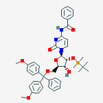 Structure of 5'-O-DMT-2'-O-TBDMS-N-Bz-Cytidine