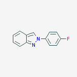 Structure of 2-(4-fluorophenyl)indazole