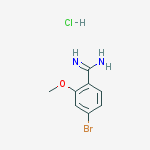 Structure of 4-Bromo-2-methoxybenzimidamide hydrochloride