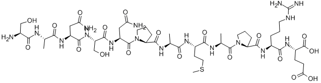 Structure of somatostatin 28-(1-12)