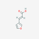 (E)-3-(furan-3-yl)prop-2-enoic acid结构式