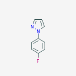 1-(4-fluorophenyl)pyrazole结构式