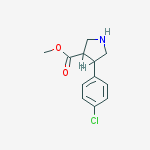 Structure of Trans-methyl 4-(4-chlorophenyl)pyrrolidine-3-carboxylate