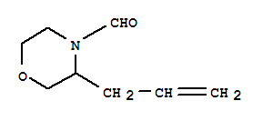 4-Morpholinecarboxaldehyde,3-(2-propen-1-yl)-结构式