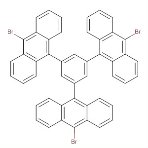 Anthracene, 9,9',9''-(1,3,5-benzenetriyl)tris[10-bromo-结构式
