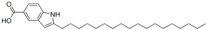 Structure of 2-n-octadecylindole-5-carboxylic acid