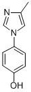 Structure of 4-(4-METHYL-1H-IMIDAZOL-1-YL)PHENOL