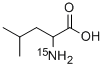 Structure of DL-LEUCINE (15N)