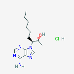 rac erythro-9-(2-Hydroxy-3-nonyl)adenine, Hydrochloride结构式