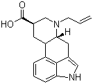 Structure of (8b)-6-Allylergoline-8-carboxylic acid