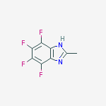 4,5,6,7-Tetrafluoro-2-methyl-1H-benzo[d]imidazole结构式