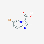 Structure of 6-Bromo-2-methylimidazo[1,2-a]pyridine-3-carboxylic acid