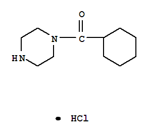 CYCLOHEXYL(PIPERAZINO)METHANONE HYDROCHLORIDE结构式