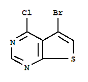 Structure of 5-bromo-4-chlorothieno[2,3-d]pyrimidine
