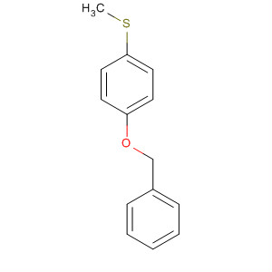 Benzene, 1-(methylthio)-4-(phenylmethoxy)-结构式