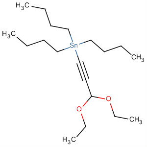 Structure of Stannane, tributyl(3,3-diethoxy-1-propynyl)-