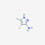 4-Iodo-5-methyl-1H-pyrazol-3-amine结构式