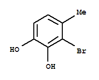 1,2-Benzenediol,3-bromo-4-methyl-结构式