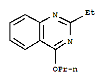 Structure of Quinazoline,2-ethyl-4-propoxy-