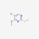 Structure of 5-Bromo-4-methoxy-2-(methylthio)pyrimidine
