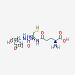 Structure of GLUTATHIONE-(GLYCINE-13C2,15N1)
