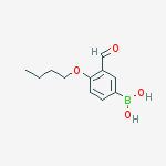 4-Butoxy-3-formylphenylboronic acid结构式